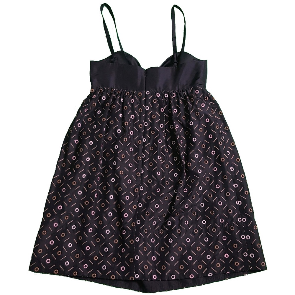 BCBGMaxAzria Womens Eyelet Babydoll Dress Black - Picture 3 of 6